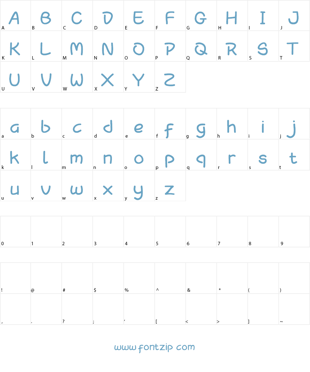 Agnella Font Character